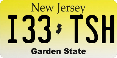 NJ license plate I33TSH