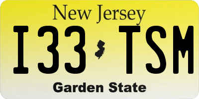 NJ license plate I33TSM