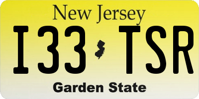 NJ license plate I33TSR