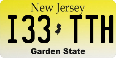 NJ license plate I33TTH