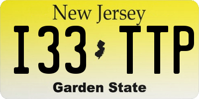NJ license plate I33TTP