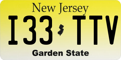NJ license plate I33TTV