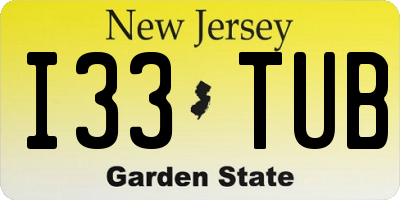 NJ license plate I33TUB