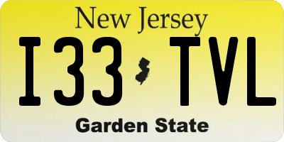 NJ license plate I33TVL