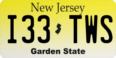 NJ license plate I33TWS