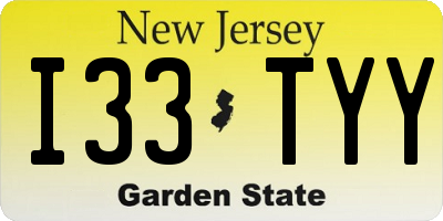 NJ license plate I33TYY