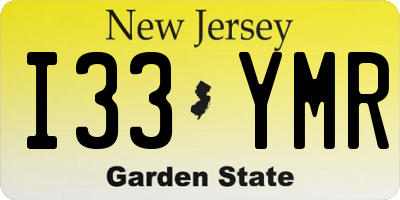 NJ license plate I33YMR