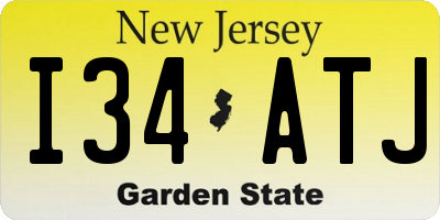 NJ license plate I34ATJ