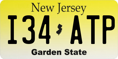 NJ license plate I34ATP