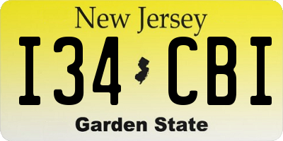NJ license plate I34CBI