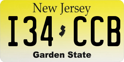 NJ license plate I34CCB