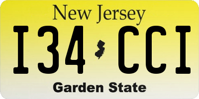 NJ license plate I34CCI