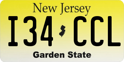 NJ license plate I34CCL