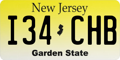 NJ license plate I34CHB