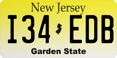 NJ license plate I34EDB
