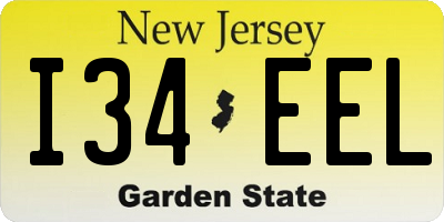 NJ license plate I34EEL