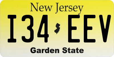 NJ license plate I34EEV