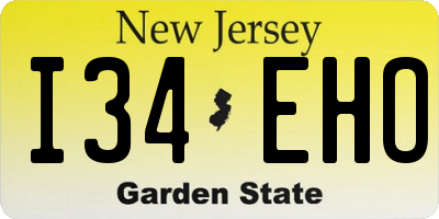 NJ license plate I34EHO