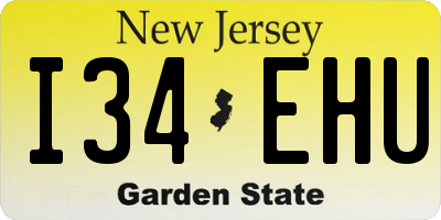 NJ license plate I34EHU