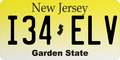 NJ license plate I34ELV
