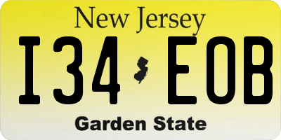NJ license plate I34EOB