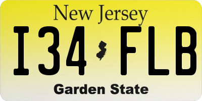 NJ license plate I34FLB