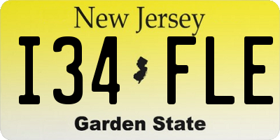 NJ license plate I34FLE