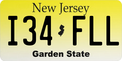 NJ license plate I34FLL