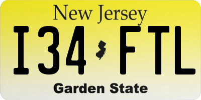 NJ license plate I34FTL