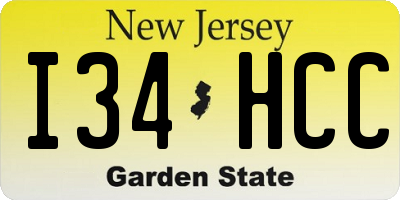 NJ license plate I34HCC