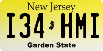 NJ license plate I34HMI
