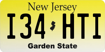 NJ license plate I34HTI
