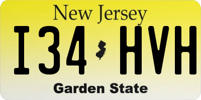 NJ license plate I34HVH