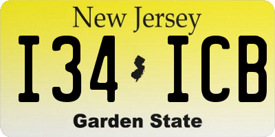 NJ license plate I34ICB