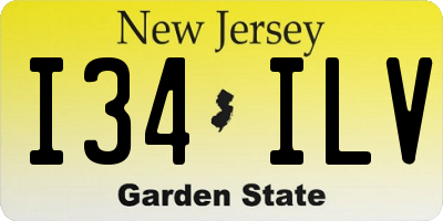 NJ license plate I34ILV