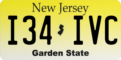 NJ license plate I34IVC