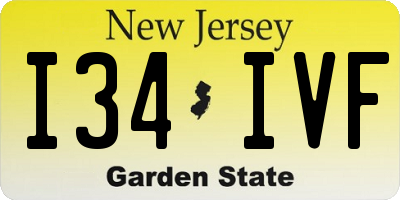 NJ license plate I34IVF