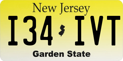 NJ license plate I34IVT