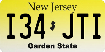 NJ license plate I34JTI