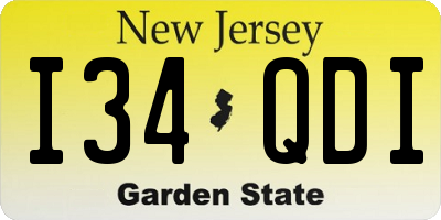 NJ license plate I34QDI