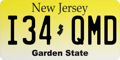 NJ license plate I34QMD