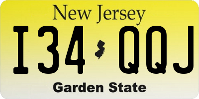 NJ license plate I34QQJ