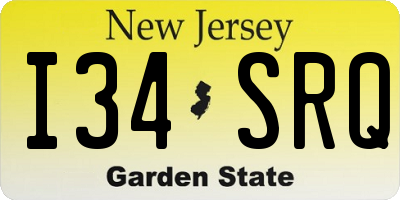NJ license plate I34SRQ