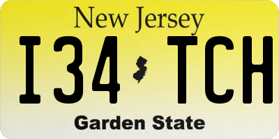 NJ license plate I34TCH