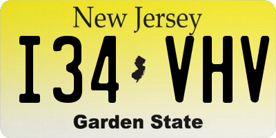NJ license plate I34VHV