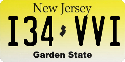 NJ license plate I34VVI