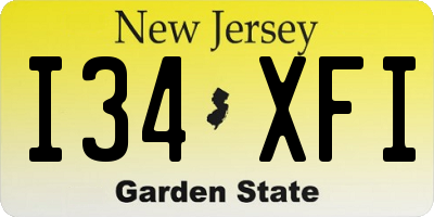 NJ license plate I34XFI