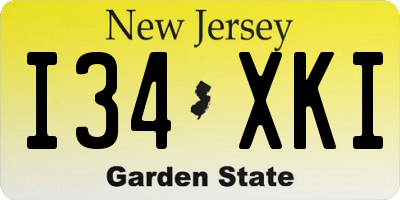 NJ license plate I34XKI