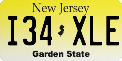 NJ license plate I34XLE