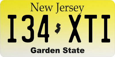 NJ license plate I34XTI